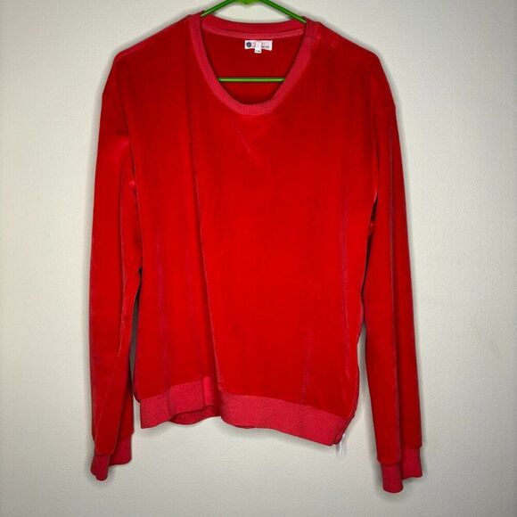 Sunday by Evereve Womens Valor Crewneck Size 3 Red - Picture 1 of 6